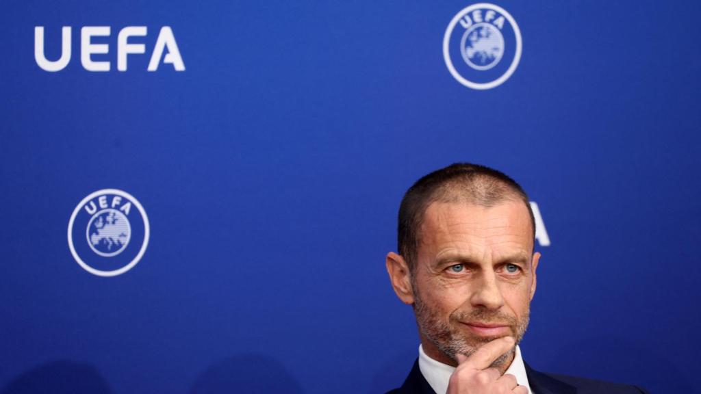 Aleksander Ceferin, durante el Comité Ejecutivo de la UEFA.