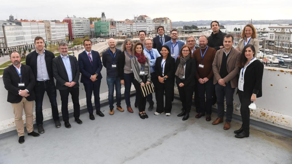 Visita de la Plataforma de Puertos de Wind Europe al Puerto de A Coruña el pasado 4 de abril de 2022