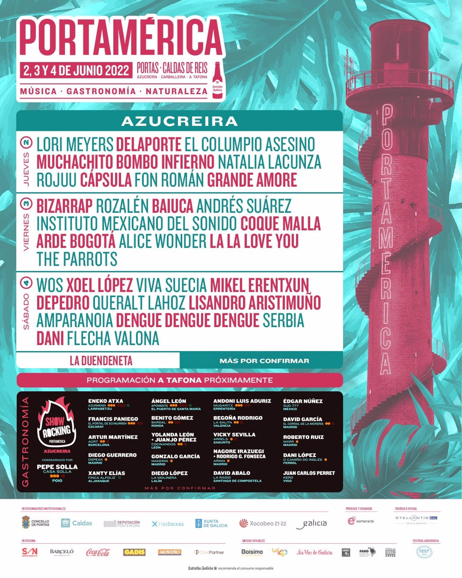Cartel de la X edición del festival PortAmérica. Foto: Cedida