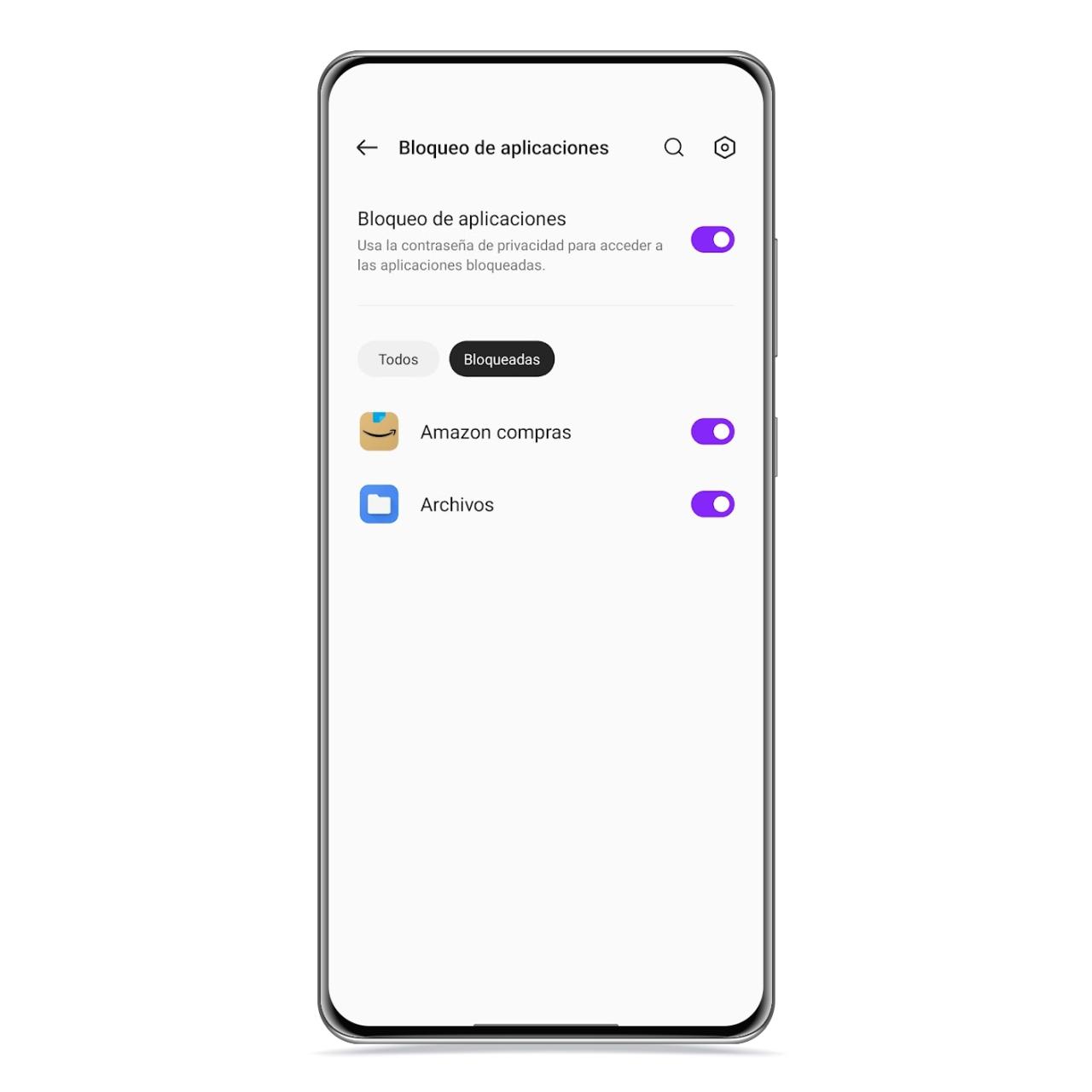 Bloquear app en OPPO