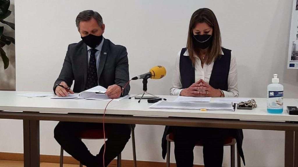 Rueda de prensa de la alcaldesa de Lugo y el delegado del Gobierno en Galicia.