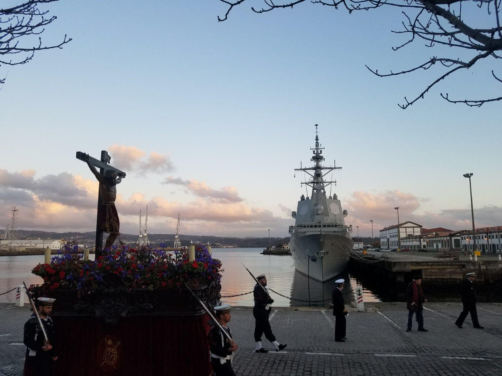 Cristo de los Navegantes. Foto: Armada Española.