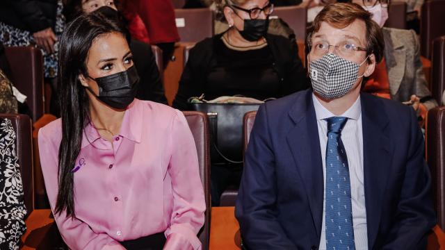 La vicealcaldesa de Madrid, Begoña Villacís y el alcade José Luis Martínez-Almeida, participan en un acto reciente.