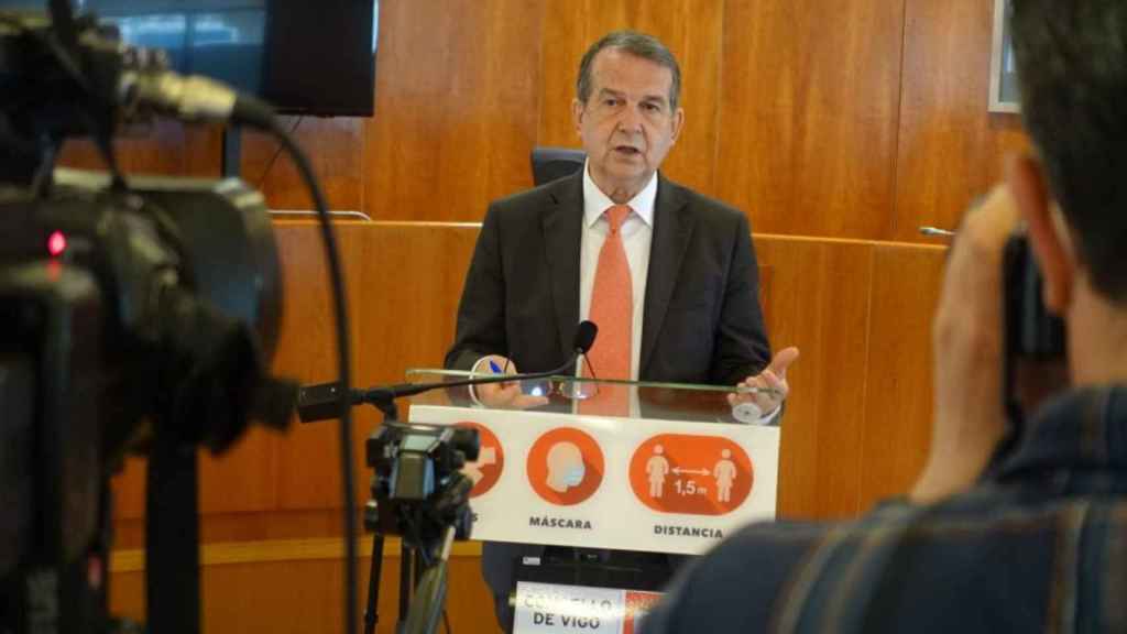 Abel Caballero, en rueda de prensa.