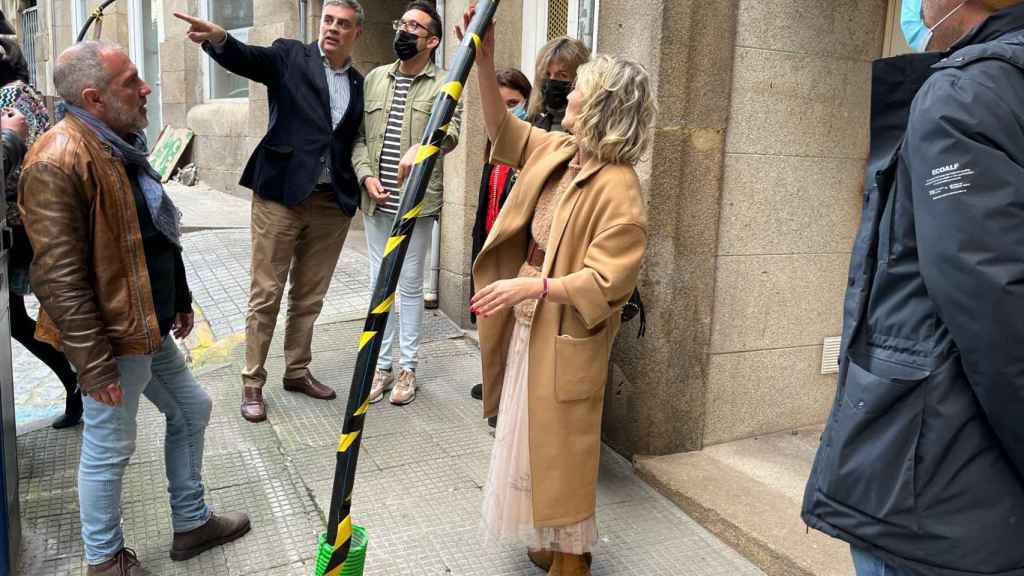 Vecinos de López Neira, en Vigo.