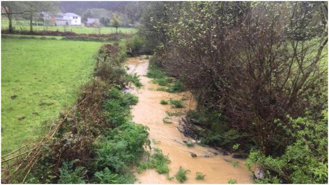 Turbidez en el río Xuvia.