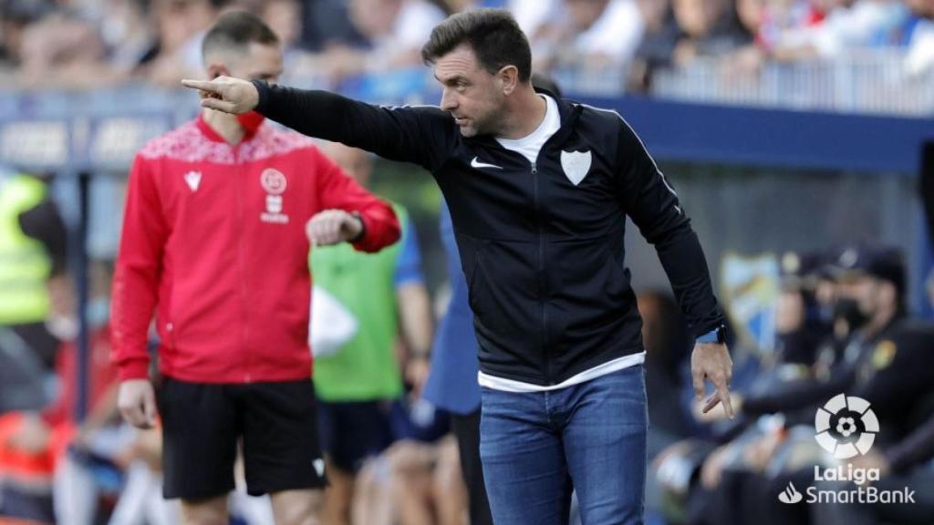 Pablo Guede, entrenador del Málaga CF.