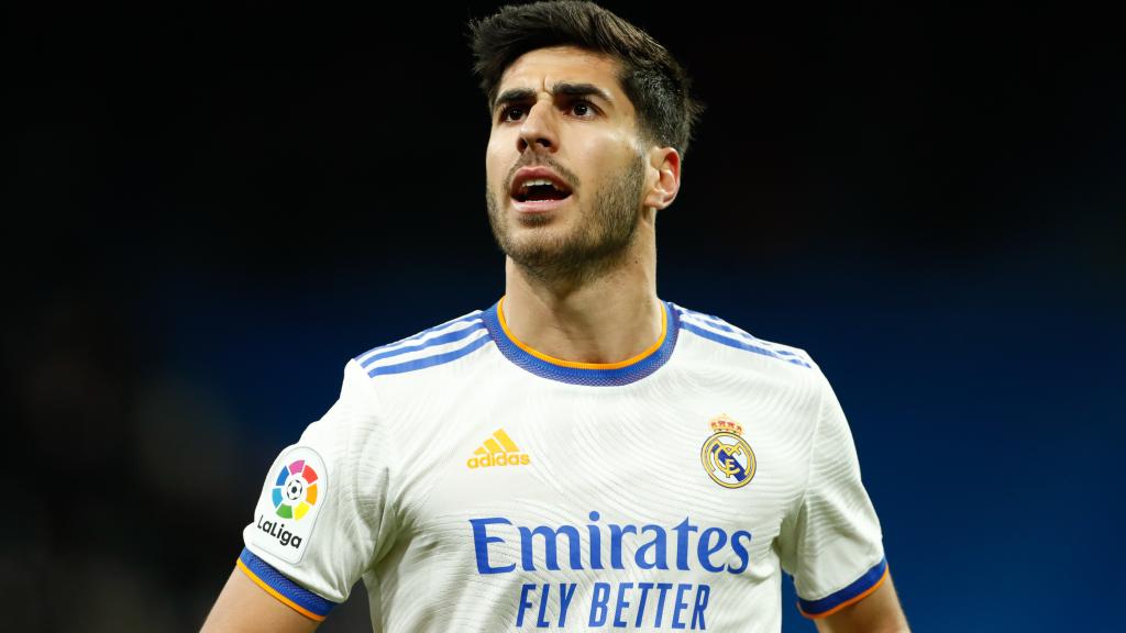 Marco Asensio, en un partido del Real Madrid de la temporada 2021/2022