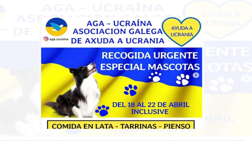 El cartel elaborado por Aga-Ucraína