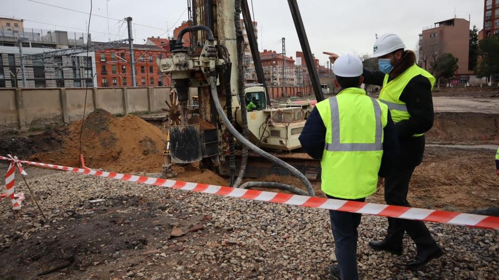 Visita a las obras del túnel de Panaderos