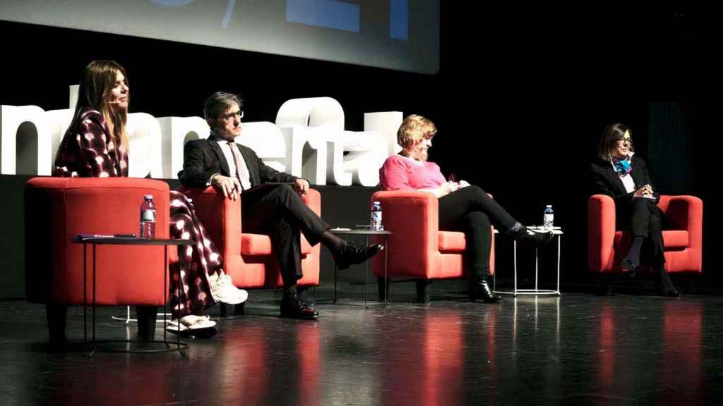 El vicerrector de Economía de la UVigo, José María Martín Moreno, en la mesa redonda con la que se abrió la programación del foro.