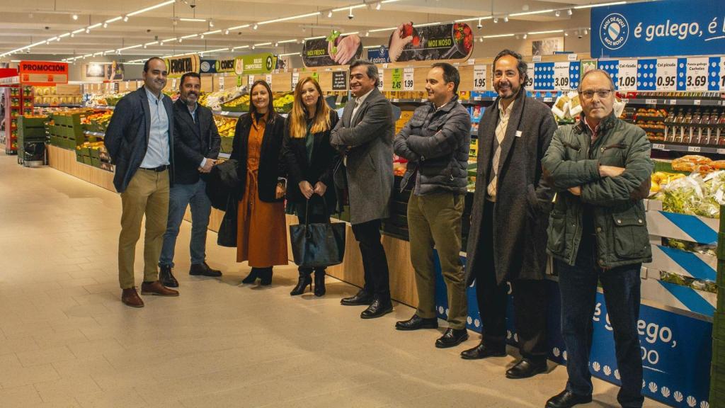 El Lidl de A Grela, en A Coruña, el día antes de su inauguración.