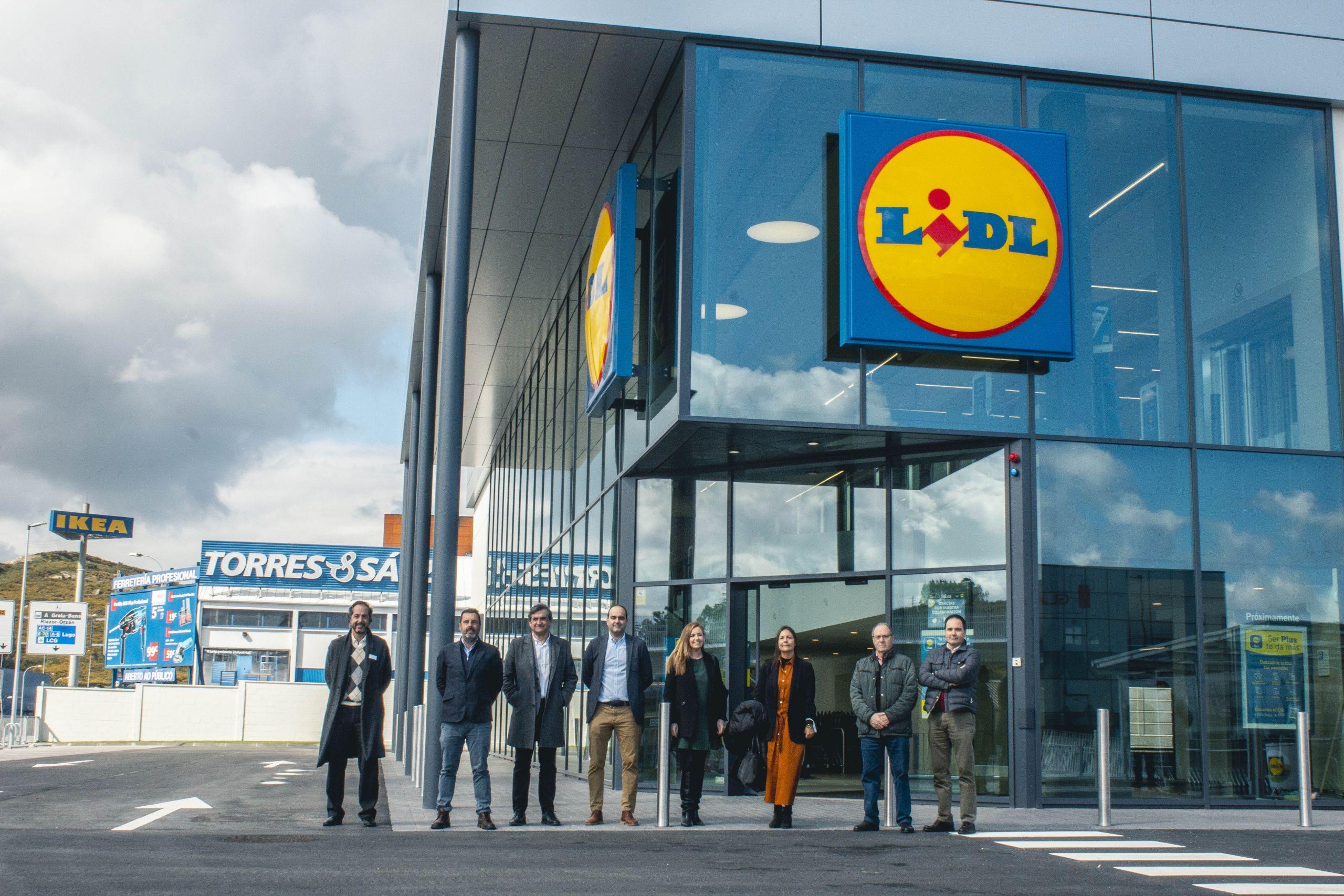 Exterior del Lidl de A Grela, en A Coruña (Lidl).