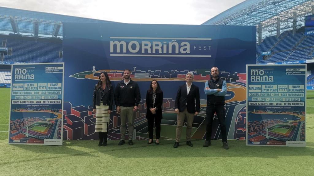Presentación del Morriña Fest en el estadio de Riazor.
