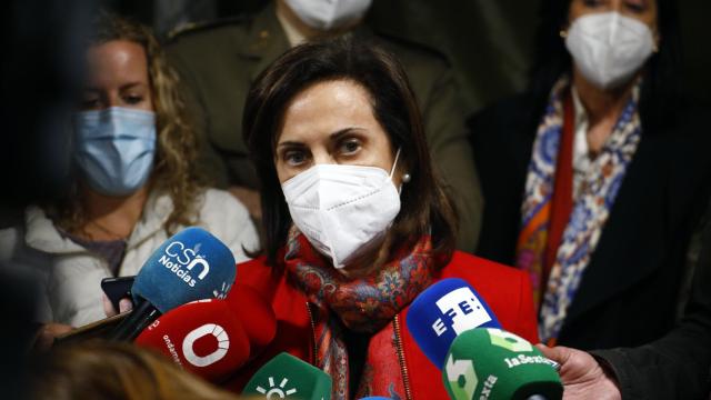 La ministra de Defensa, Margarita Robles, este viernes.
