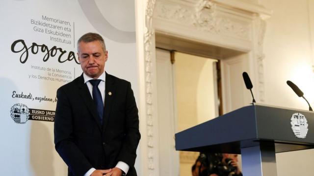 El lendakari Iñigo Urkullu en un acto del Instituto Gogora.