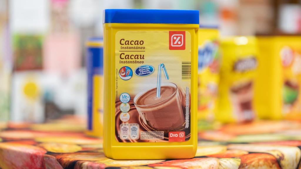 El cacao soluble de Dia.