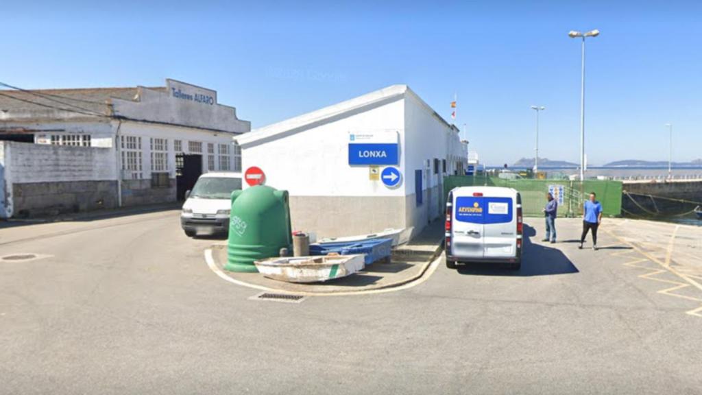 Imagen de la lonja de Canido en 2019, antes de su derribo total.