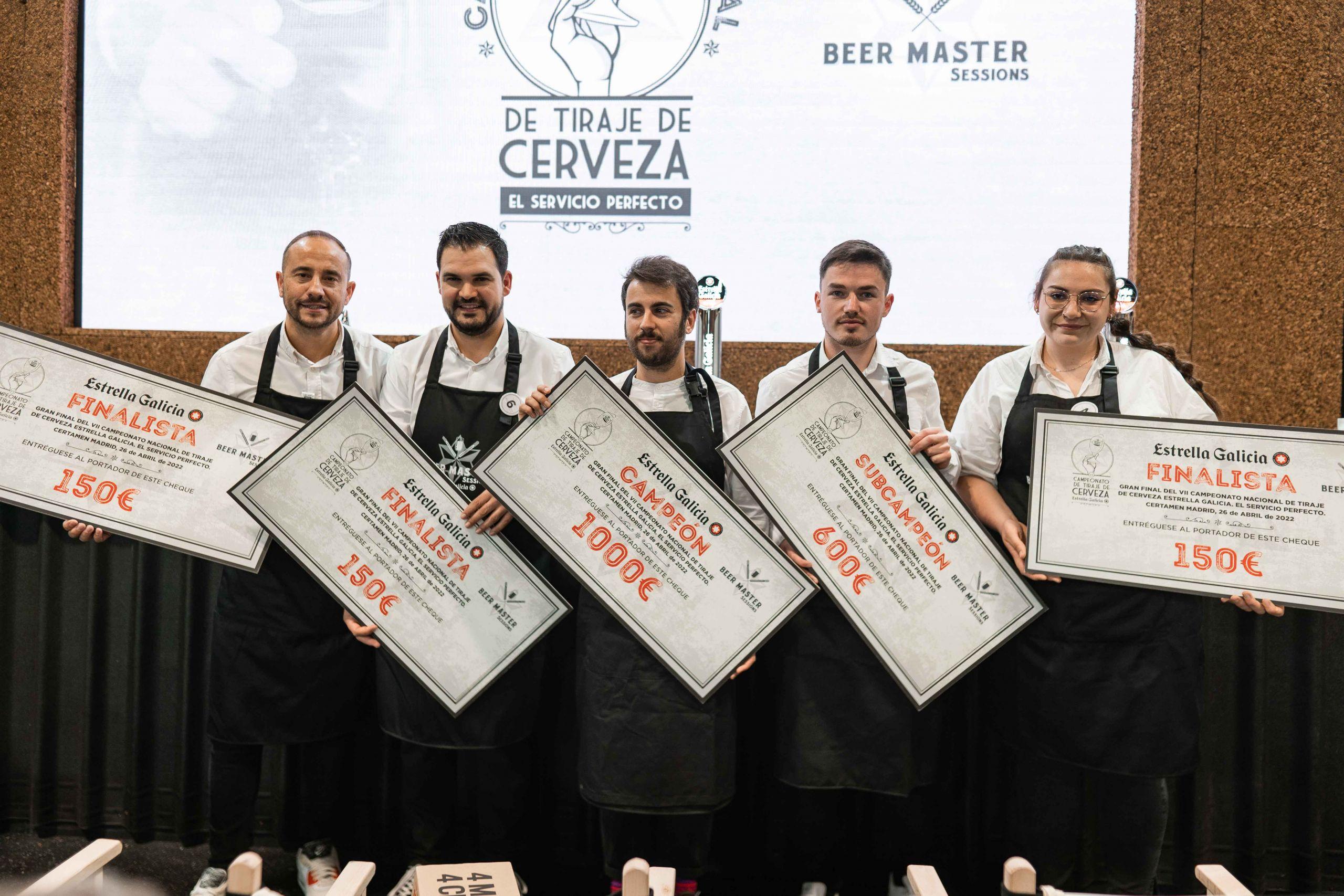 Los finalistas del Campeonato Nacional Estrella Galicia de Tiraje de Cerveza (Estrella Galicia).