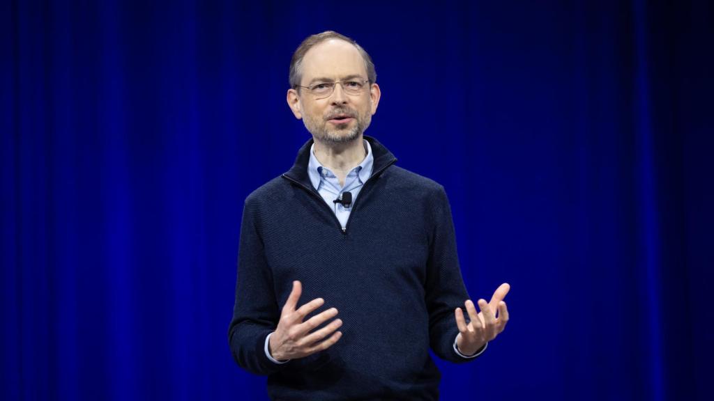 Matt Calkins, CEO de Appian, durante su intervención en el congreso anual de la compañía en Miami 2022.