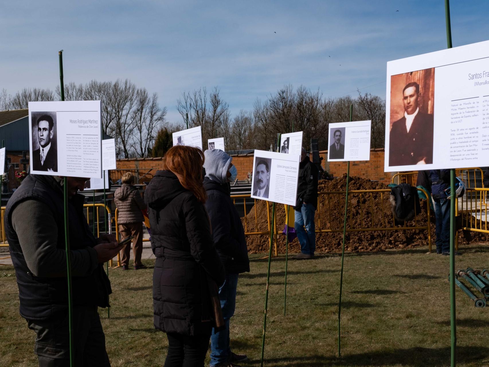 El lugar donde se ubica la fosa de diez personas fusiladas en Villadangos del Páramo (León). / ICAL
