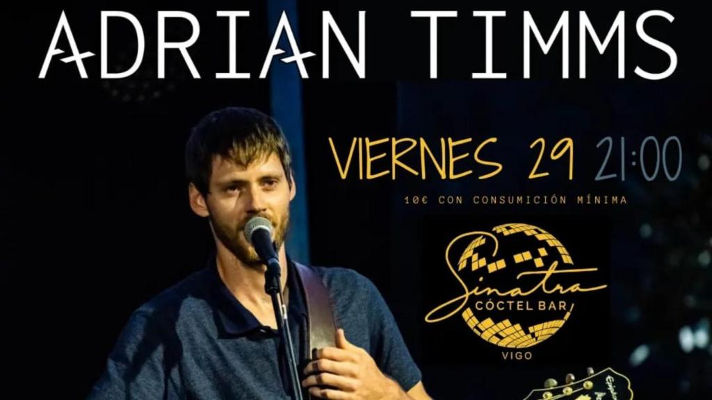 Adrian Timms celebra el aniversario de su primer disco en el Sinatra de Vigo