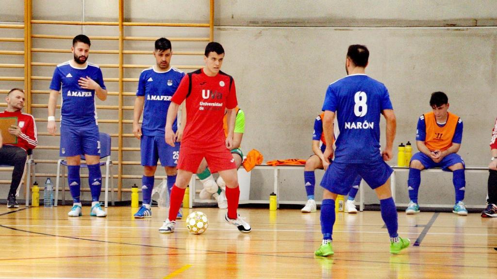 Pablo Sanz en un partido con el Universidad de Valladolid.