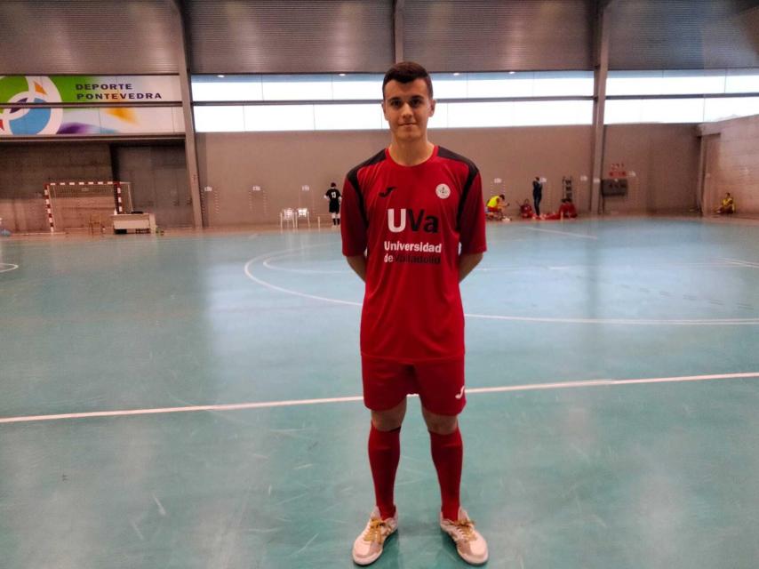 Pablo Sanz con el Universidad de Valladolid.