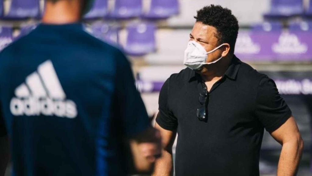 Ronaldo en un entrenamiento del Real Valladolid