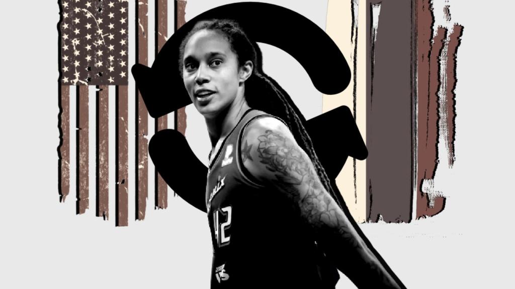Brittney Griner, en un fotomontaje.