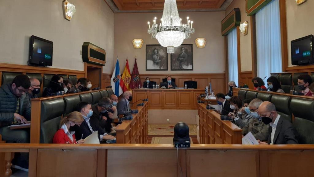 El pleno del Concello de Santiago.