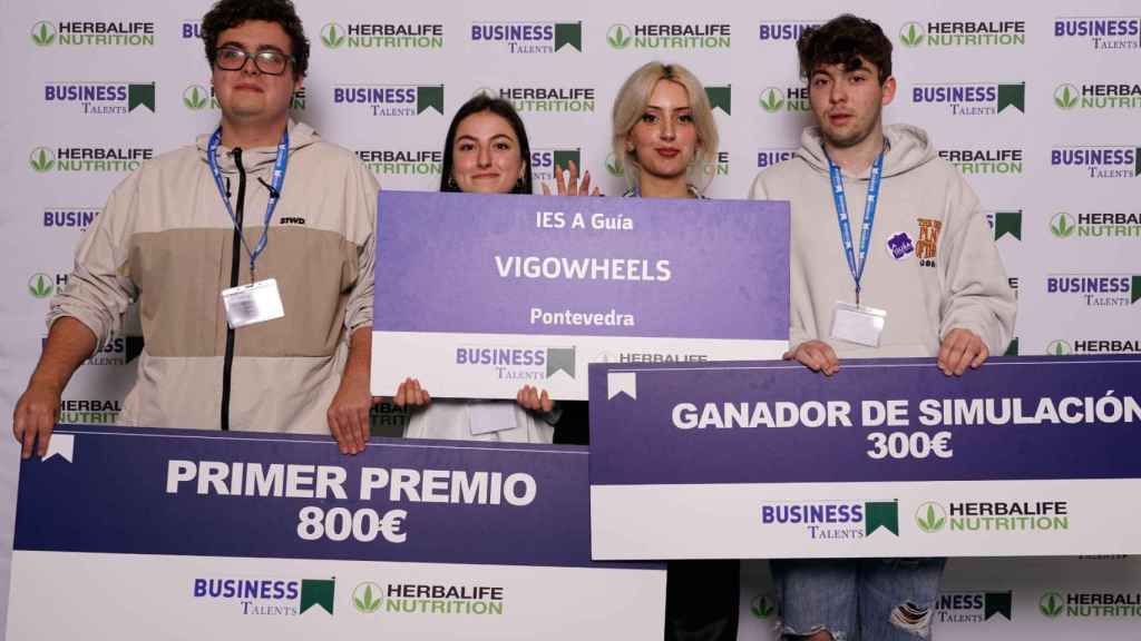 Ganadores del concurso Business Talents.