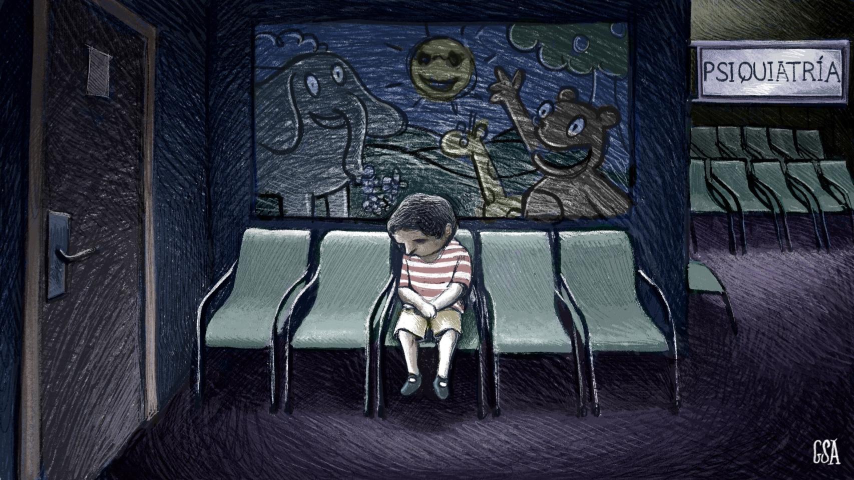 Los niños pueden tener que ir al psiquiatra, como los adultos.