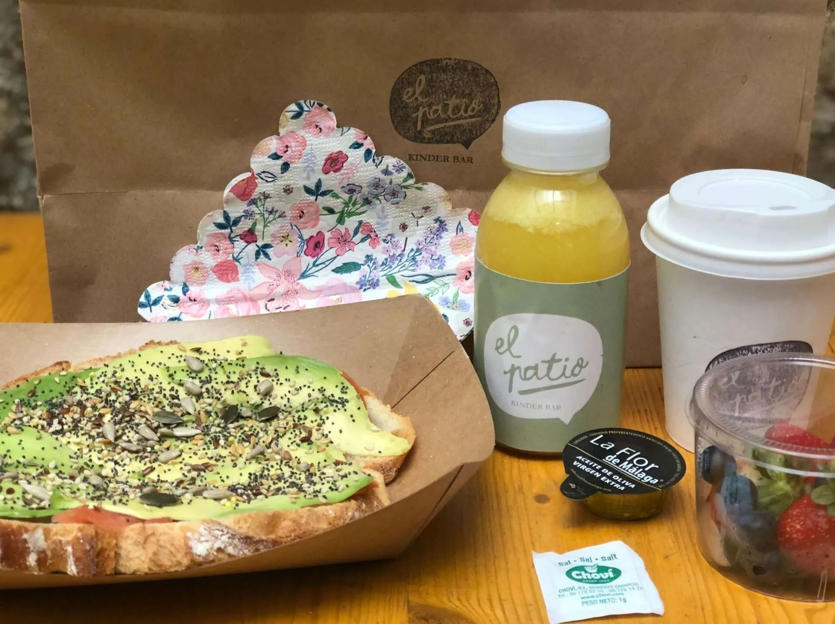 Desayuno en El Patio Kinder Bar. Foto: @el_patio_kinder_bar