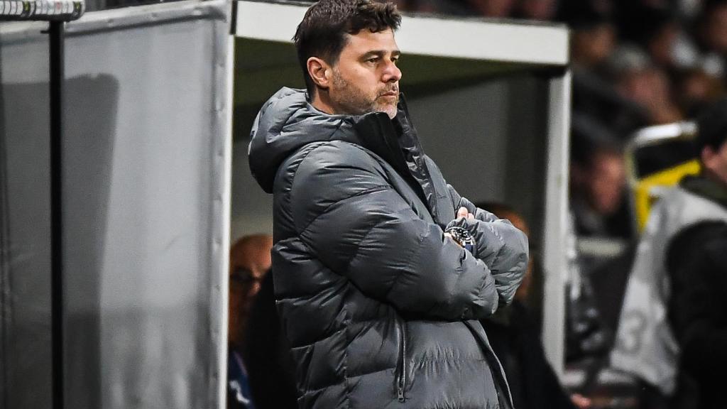 Mauricio Pochettino, en un partido del PSG de la temporada 2021/2022