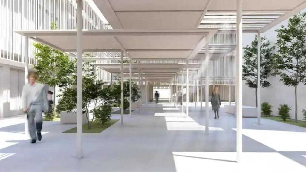 Interior de la Facultad de Filosofía y Letras.