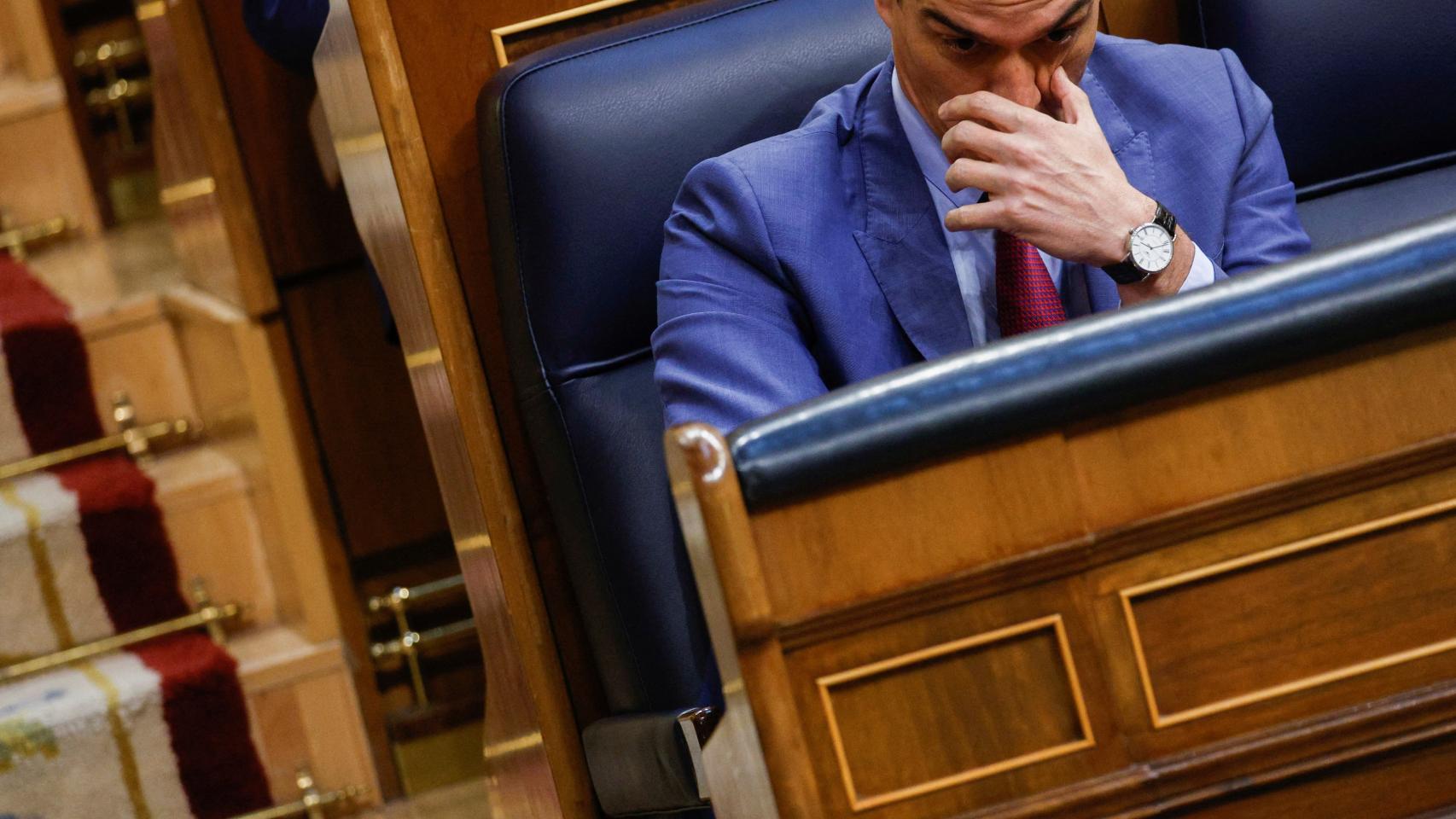 Pedro Sánchez, en el Congreso de los Diputados.