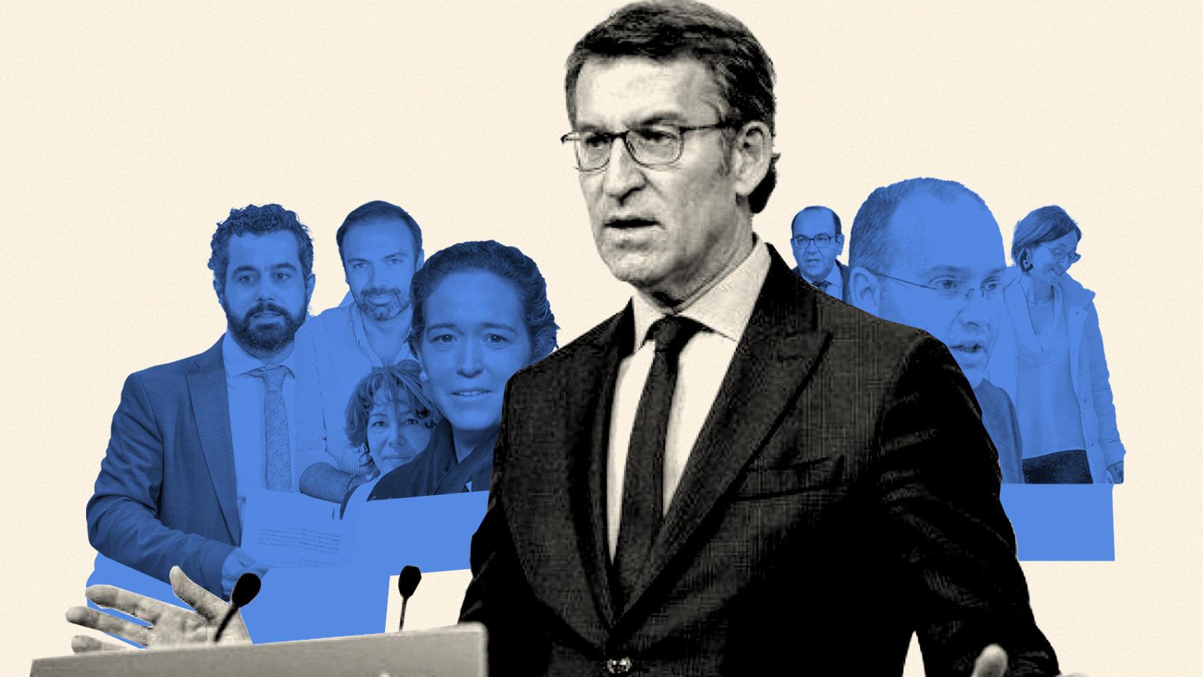 El equipo más cercano a Feijóo, de la Xunta de Galicia a Génova.