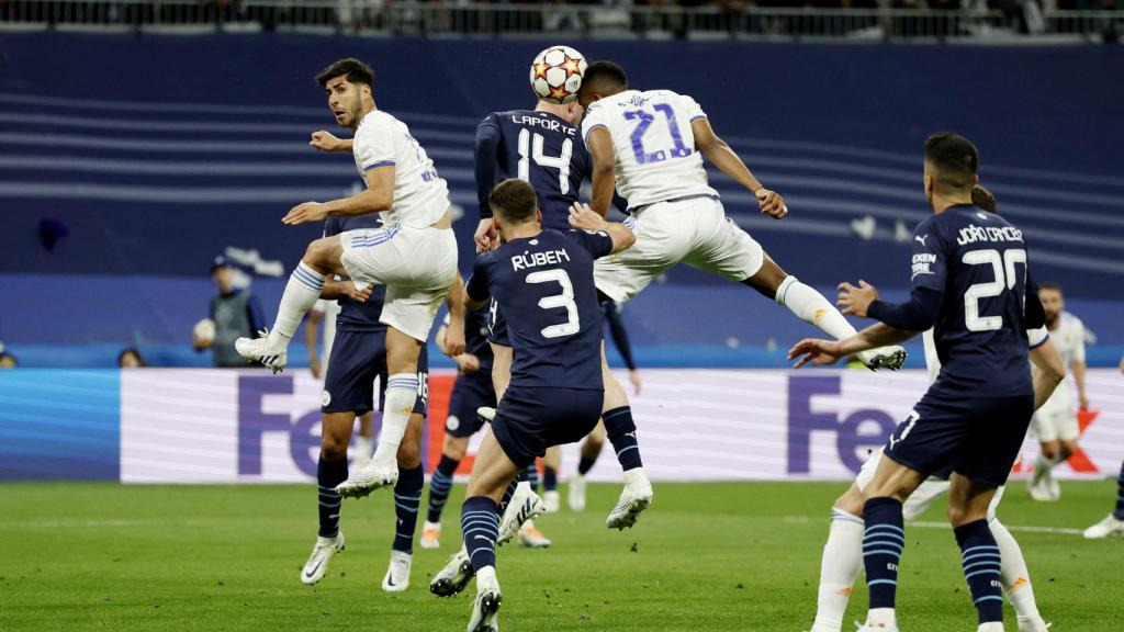 Rodrygo Goes remata y marca su segundo gol al Manchester City