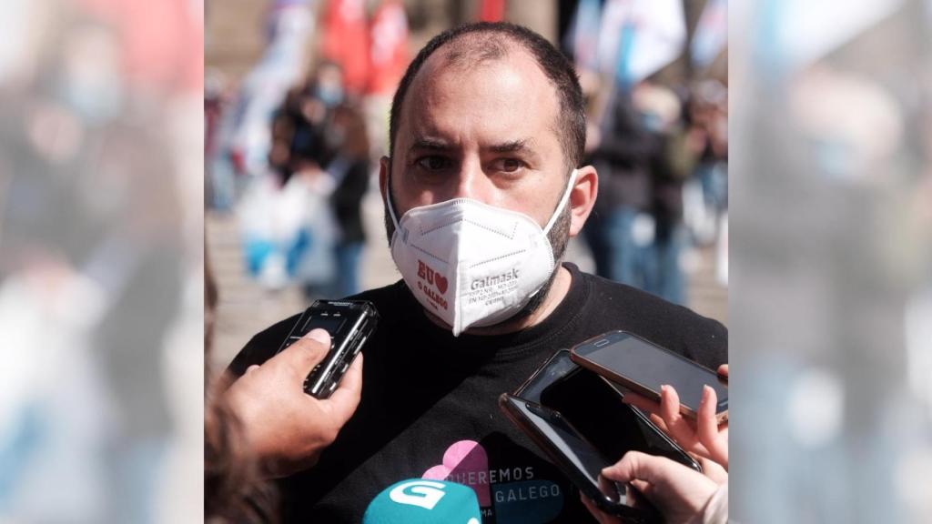 El presidente de A Mesa, Marcos Maceira, en una foto de archivo.