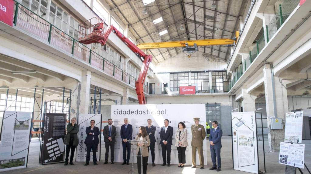 Inauguración de las obras de la Cidade das TIC.