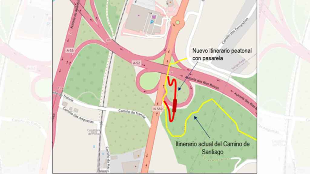 Mapa con el recorrido de la nueva estructura.