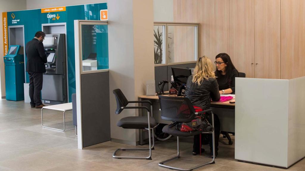 Imagen de archivo de una oficina de Cajamar