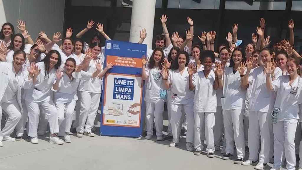 Alumnado de la Escuela Universitaria de Enfermaría del Meixoeiro.