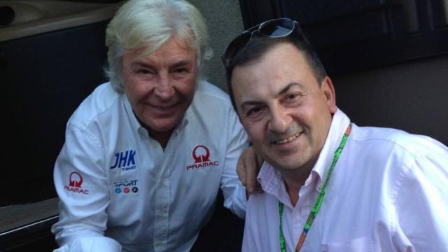 Santiago Cordero, junto a Ángel Nieto