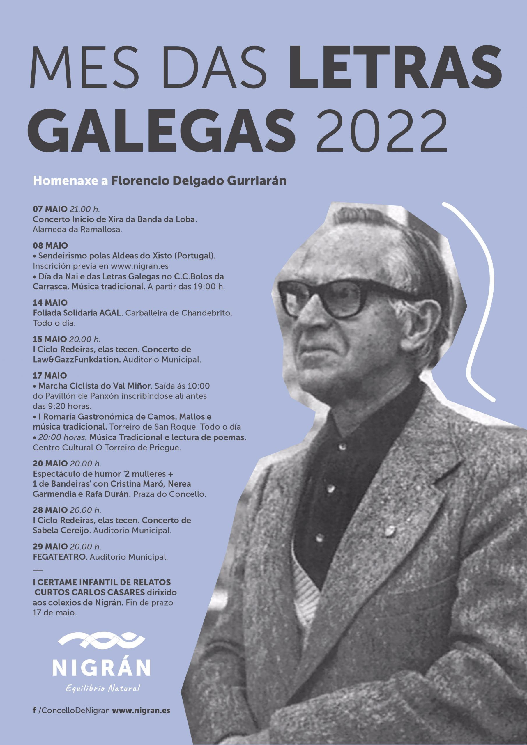 Programación del Mes das Letras Galegas (Concello de Nigrán).