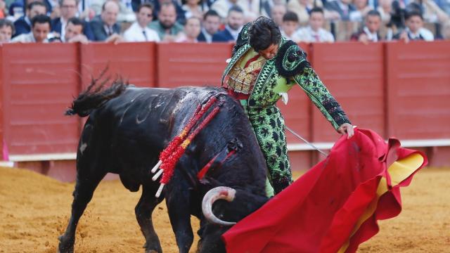 Morante en una corrida de Sevilla