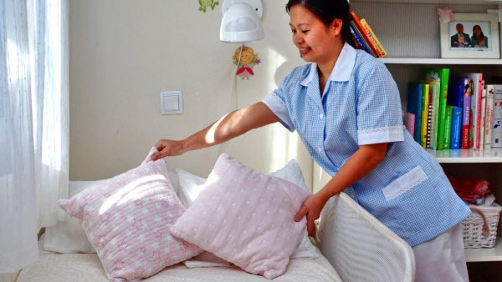 Una empleada del hogar