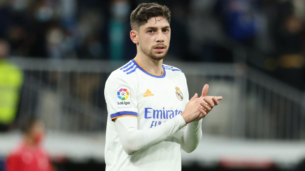 Fede Valverde durante un partido con el Real Madrid