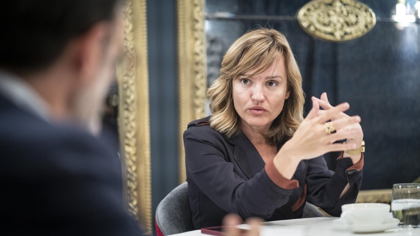 La ministra Pilar Alegría, fotografiada por EL ESPAÑOL la semana pasada en Madrid.